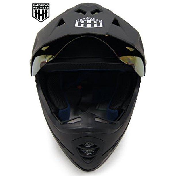 HHH DOT Youth &amp; Kids Helmet | Dirt Bike | ATV | MX | Off-Road | Matte Black