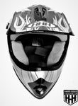 HHH DOT Youth & Kids Helmet | Dirt Bike | ATV | MX | Off-Road | Black Flame
