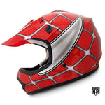 HHH DOT Youth & Kids Helmet | Dirt Bike | ATV | MX | Off-Road | Red