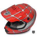 HHH DOT Youth & Kids Helmet | Dirt Bike | ATV | MX | Off-Road | Red