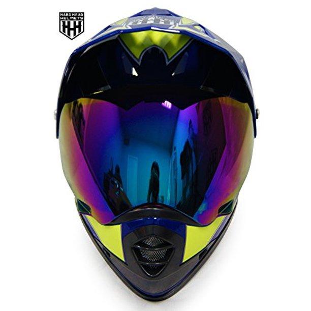 HHH DOT Youth &amp; Kids Helmet | Dirt Bike | ATV | MX | Off-Road | Yellow