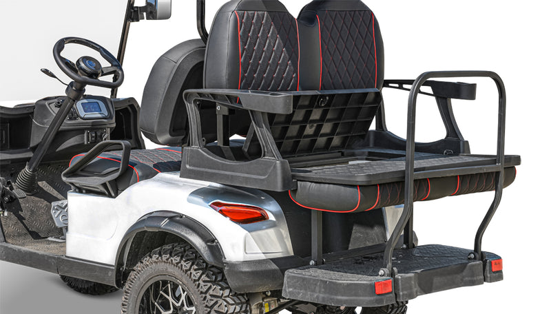 Electric Golf Cart Kruiser 5000W | 48V 4-Passenger LSV | Red