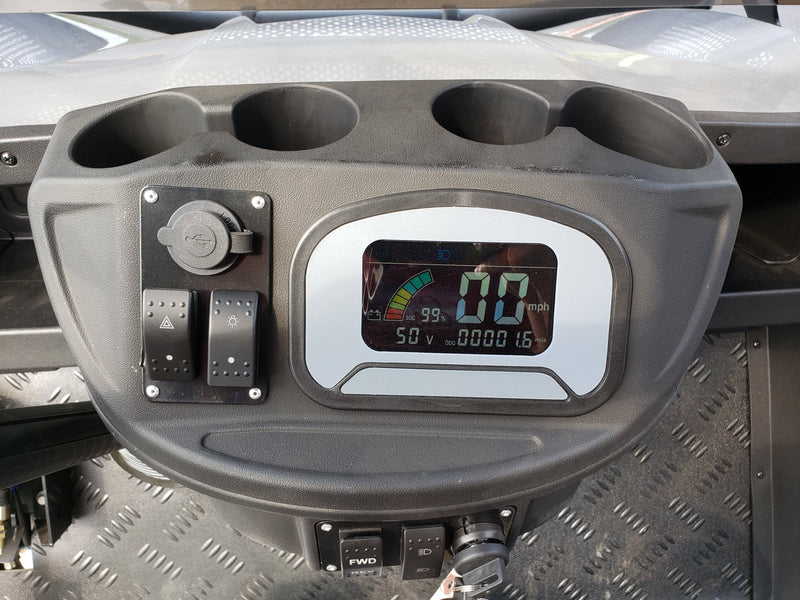 Electric Golf Cart Kruiser 5000W | 48V 4-Passenger LSV | Red