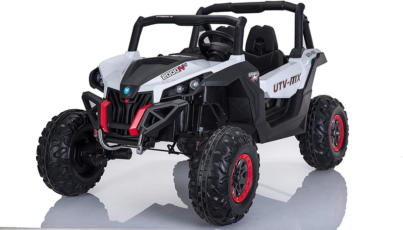 Best Ride On Cars Lightning UTV | 12V | 4 Motors | White