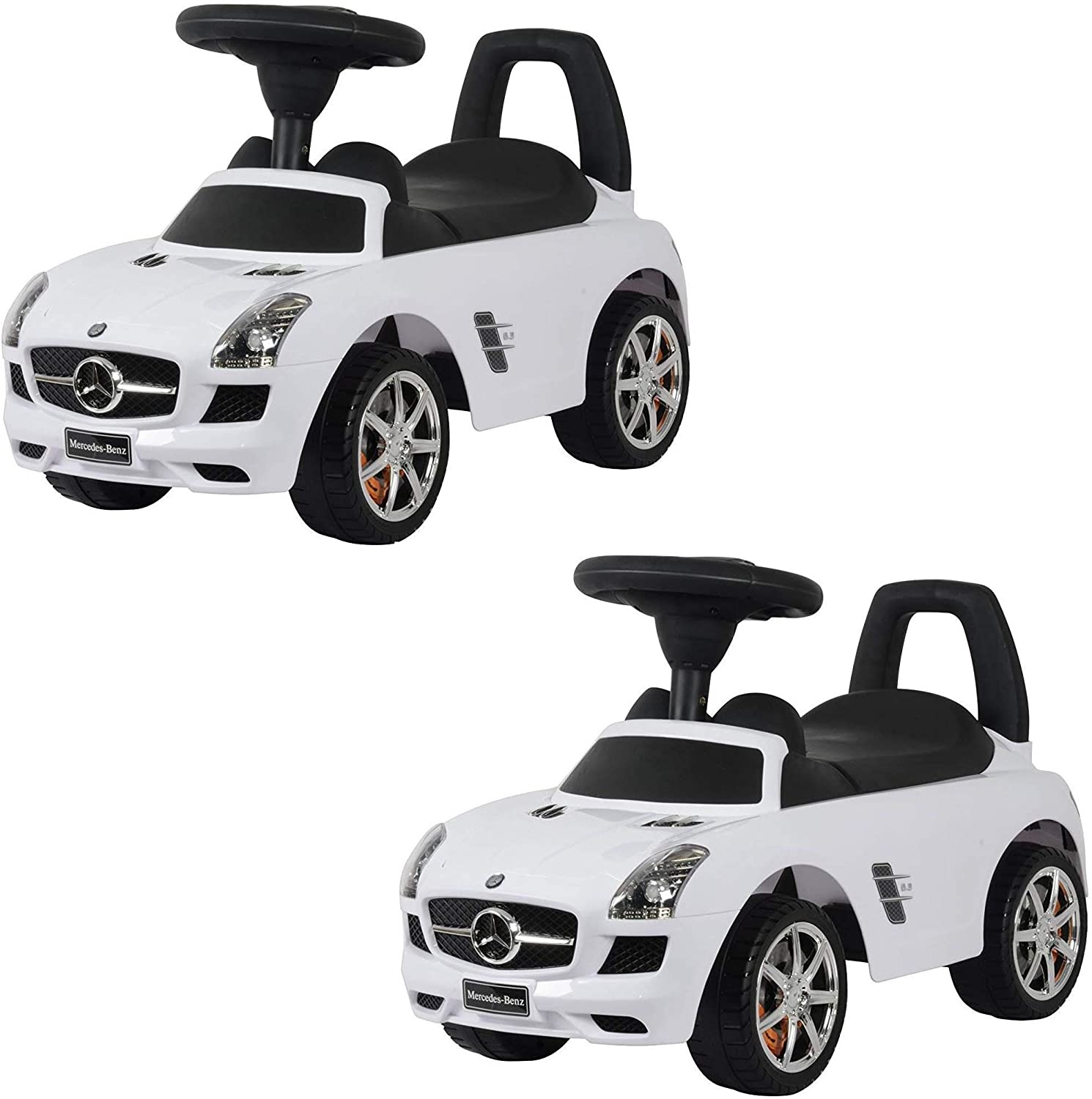 Best Ride On Cars Baby Toddler Ride-On Mercedes Benz Push Car w/ Sounds (2 Pack)