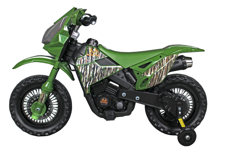 Best Ride On Cars Realtree Kids Dirt Bike | 6V Battery Ride-On | Camo Green