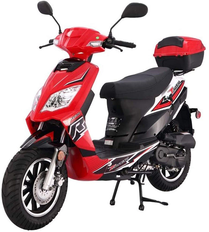 TaoTao Thunder 50cc Moped Scooter | Gas | Street Legal | Matching Trunk