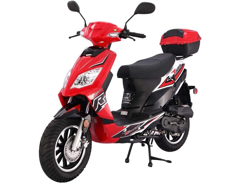 TaoTao Thunder 50cc Moped Scooter | Gas | Street Legal | Matching Trunk