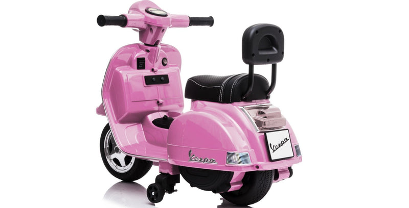Best Ride On Cars Kids Vespa Scooter | 6V Battery | Training Wheels