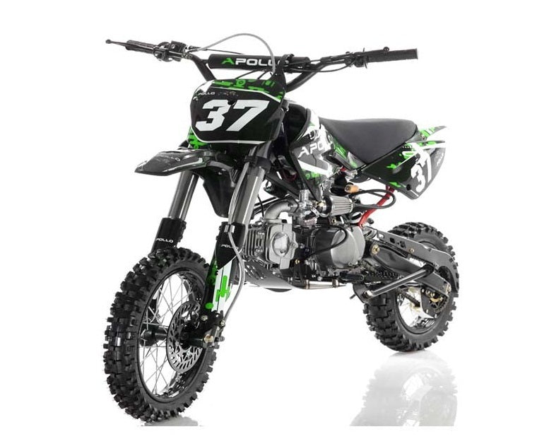 Apollo AGB-37CRF-2 125cc Dirt Bike | Manual Clutch | Big Tires | Youth Pit Bike
