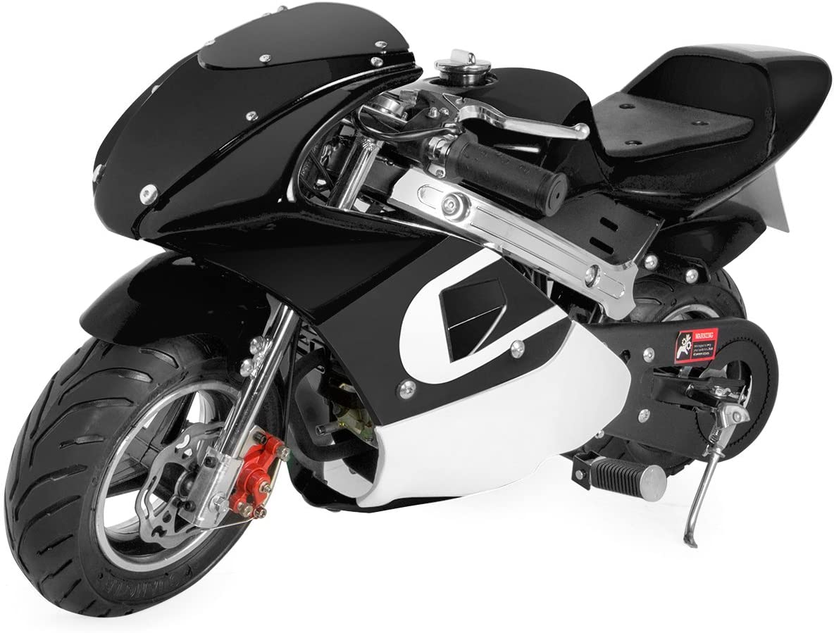 40cc 4-Stroke Pocket Bike Motorcycle EPA Engine Motor Mini Gas Pocket Padded Seat