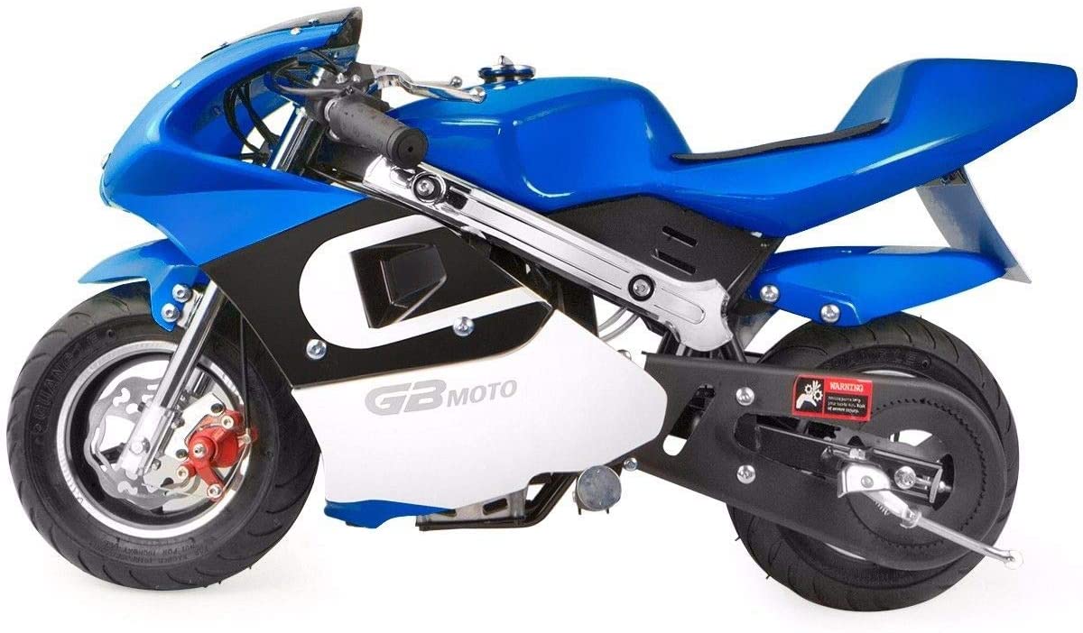 40cc 4-Stroke Pocket Bike Motorcycle EPA Engine Motor Mini Gas Pocket Padded Seat